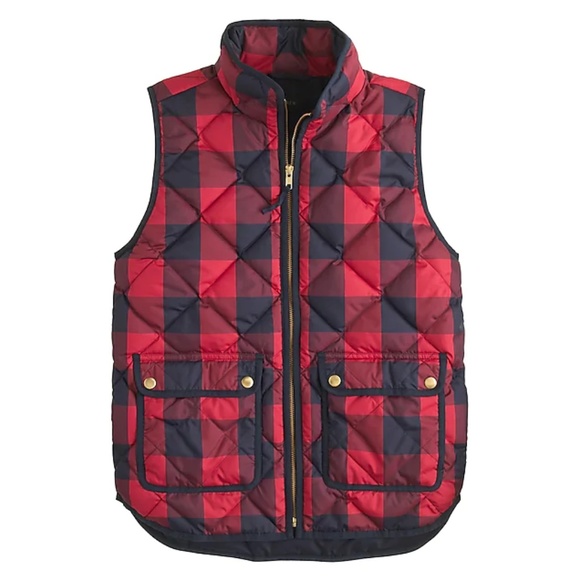 J. Crew EXCURSION QUILTED VEST IN BUFFALO CHECK - Picture 4 of 5